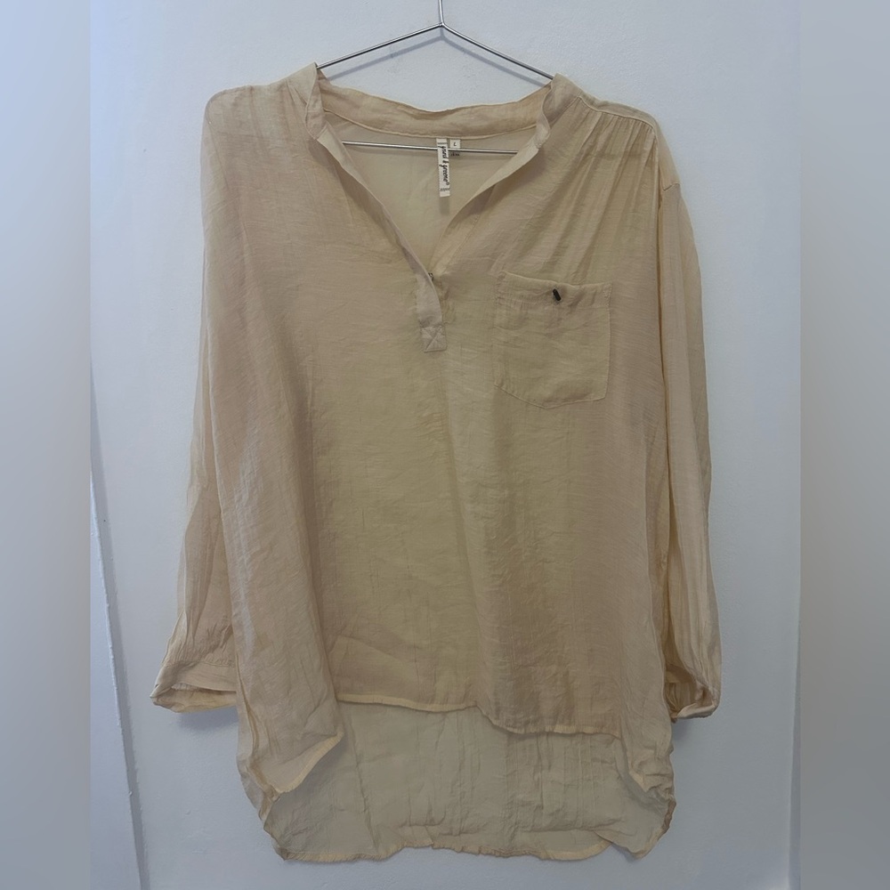 Grand & Greene Light Tan Blouse